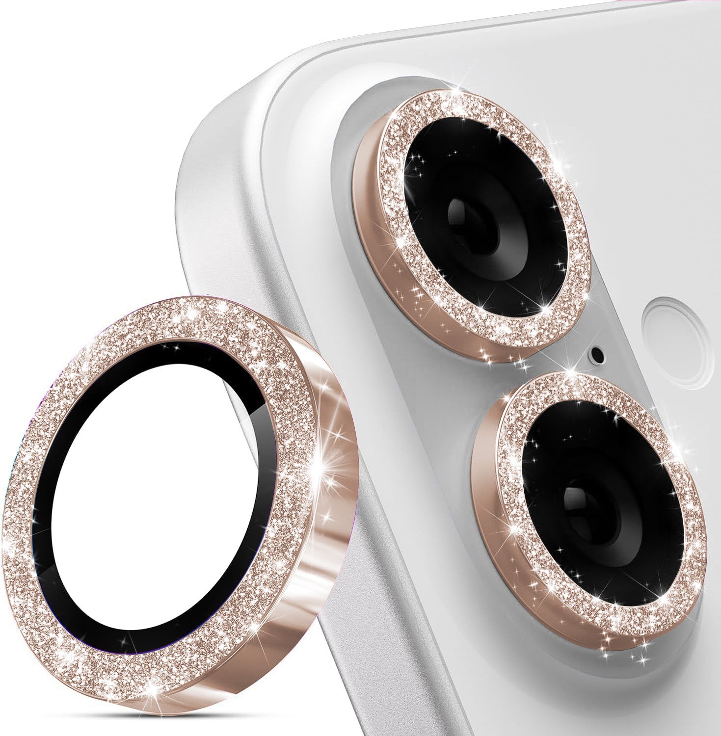 iPhone 16 Sparkling Diamond-Inspired Cell Phone Lens Protectors
